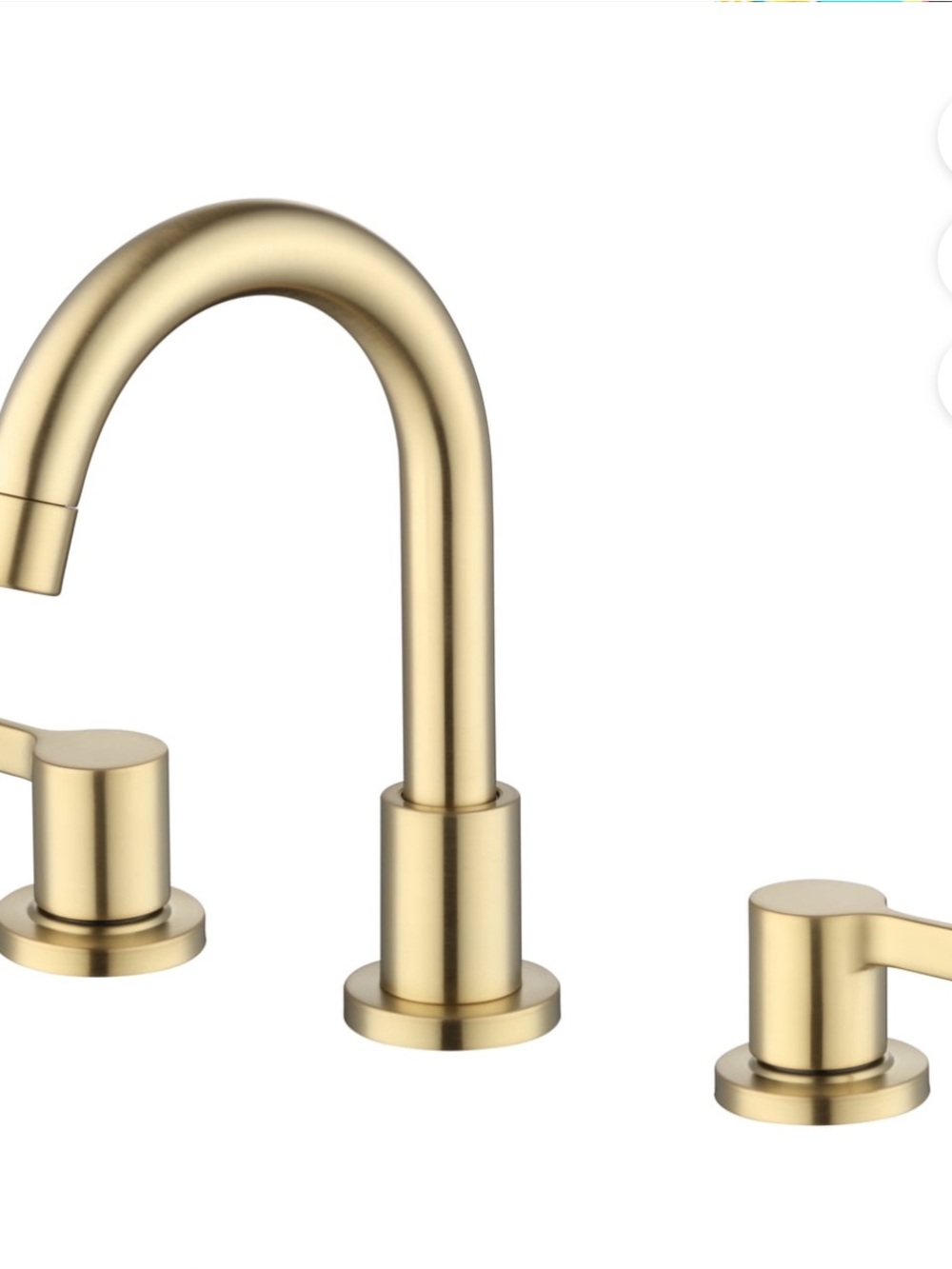 Better Homes And Gardens Brushed Brass Faucet Set (2)